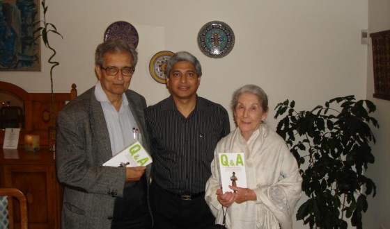 With two of the world's greatest thinkers, Nobel Laureates Amartya Sen and Nadine Gordimer in Pretoria on April 21, 2007